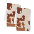 Cow Print Set of 2 Dish Towels made in America Kitchen Towels