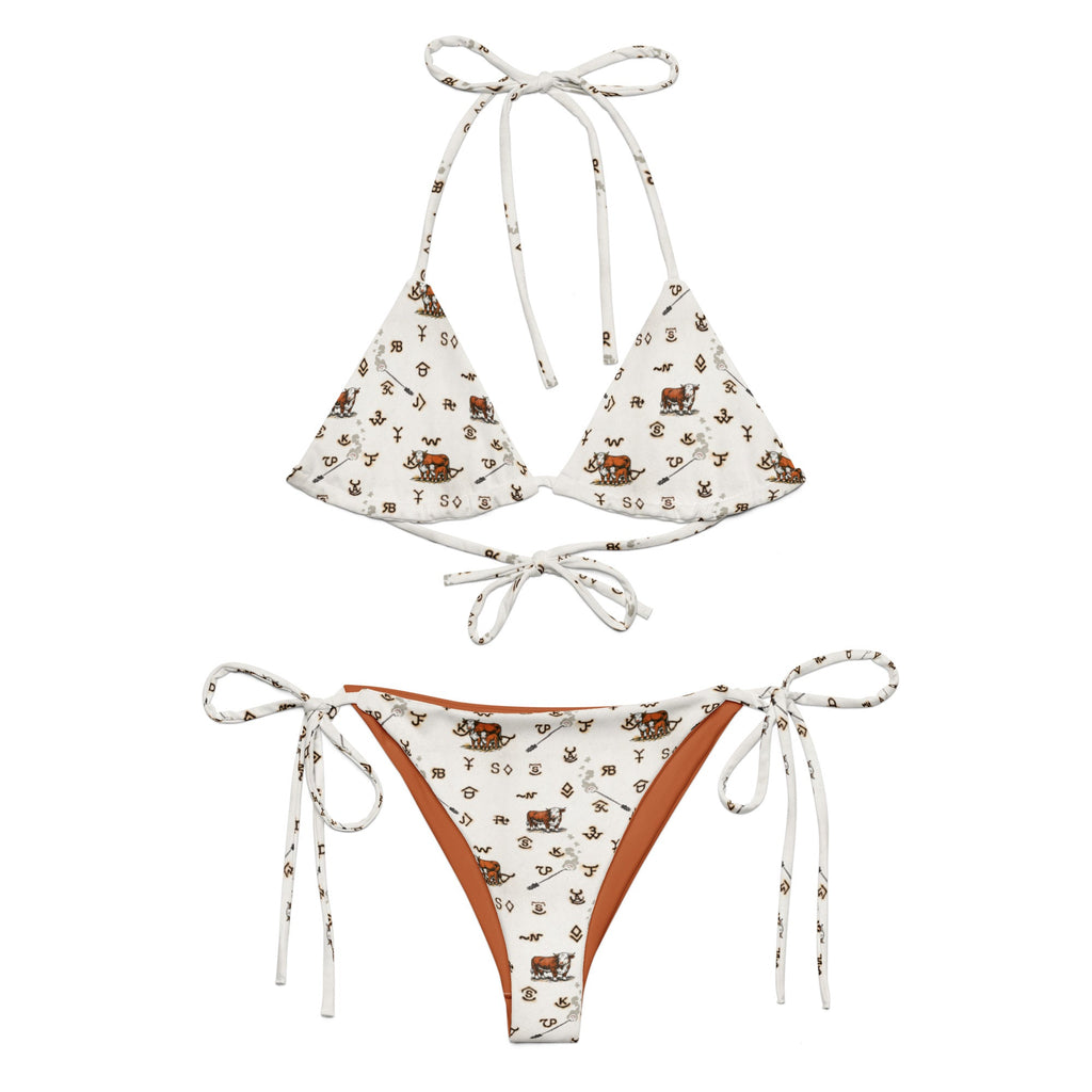 Baha Ranch Yeehaw Hereford Brands String Bikini